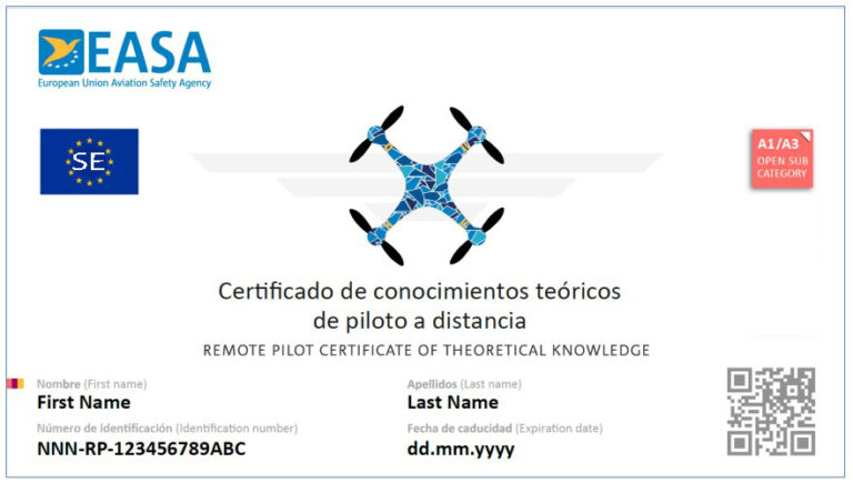 A1/A3 – Remote Pilot Certification (English)